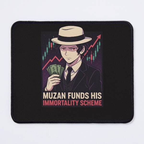 Item preview, Muzan Funds His Immortality Scheme – Villain x Finance Parody Design designed and sold by ColorSplash123.