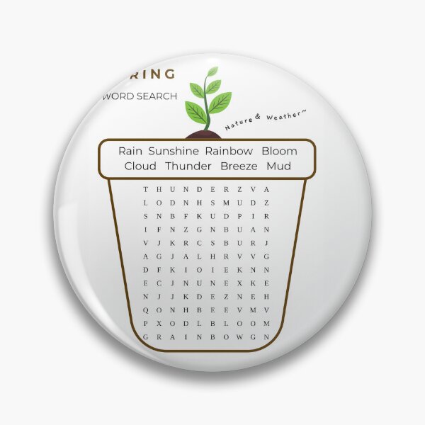 Item preview, Fun & Easy Spring Word Search Puzzle Kindergarten 1st Grade Activity designed and sold by PattysNco.