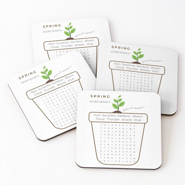 Item preview, Fun & Easy Spring Word Search Puzzle Kindergarten 1st Grade Activity designed and sold by PattysNco.