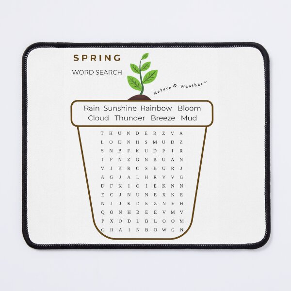 Item preview, Fun & Easy Spring Word Search Puzzle Kindergarten 1st Grade Activity designed and sold by PattysNco.