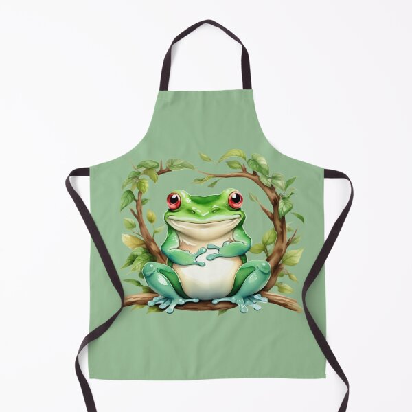 Item preview, Cheerful Tree Frog – Cute Watercolor Jungle Friend designed and sold by CharmingGarden.