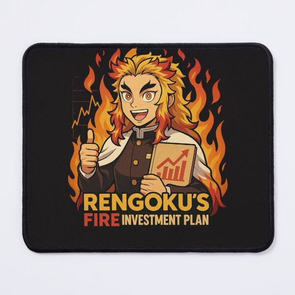 Item preview, Rengoku’s FIRE Investment Plan – Anime x Financial Independence Meme designed and sold by ColorSplash123.
