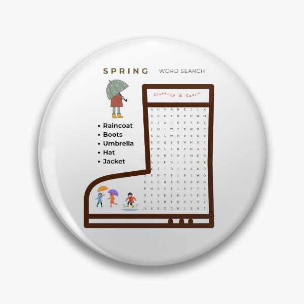 Item preview, Spring Word search designed and sold by PattysNco.