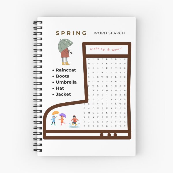 Item preview, Spring Word search designed and sold by PattysNco.