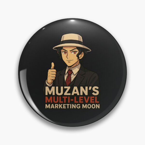 Item preview, Muzan’s Multi-Level Marketing Moon – Demon Boss x Finance Meme Design designed and sold by ColorSplash123.