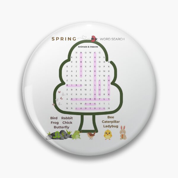 Item preview, Spring word search designed and sold by PattysNco.