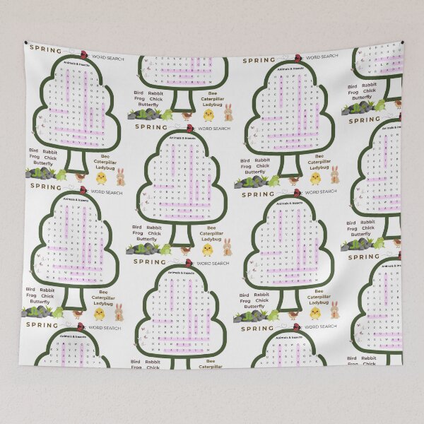 Item preview, Spring word search designed and sold by PattysNco.
