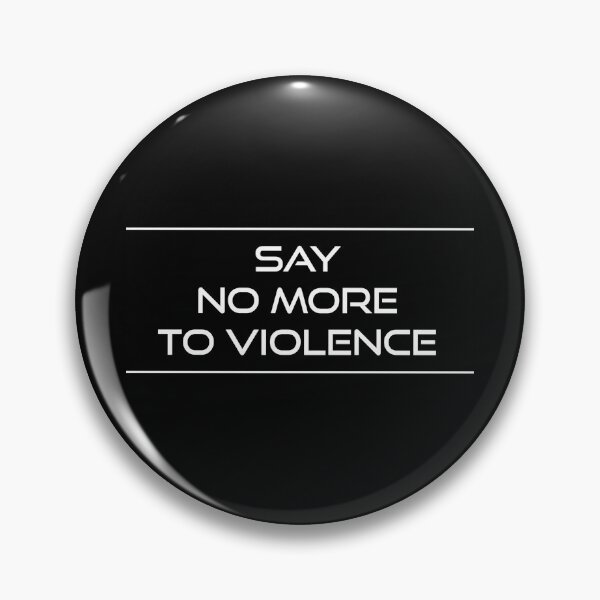 Item preview, Say No More to Violence . Typographical . Black n' White . #1 designed and sold by Artistic63.