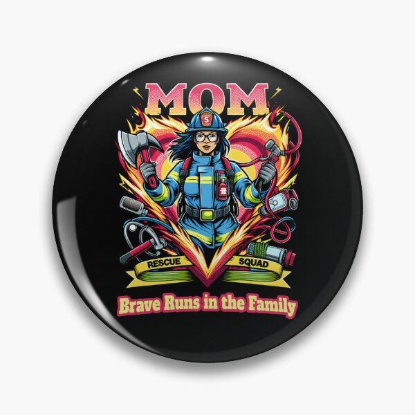 Item preview, Rescue Squad Mom Brave Runs in the Family designed and sold by KZbubble.