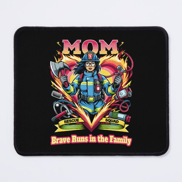 Item preview, Rescue Squad Mom Brave Runs in the Family designed and sold by KZbubble.