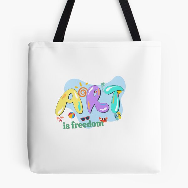 Item preview, ART is Freedom - Inspirational Graphic Typography designed and sold by PupeCreativeArt .