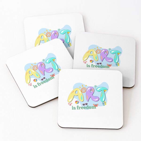 Item preview, ART is Freedom - Inspirational Graphic Typography designed and sold by PupeCreativeArt .