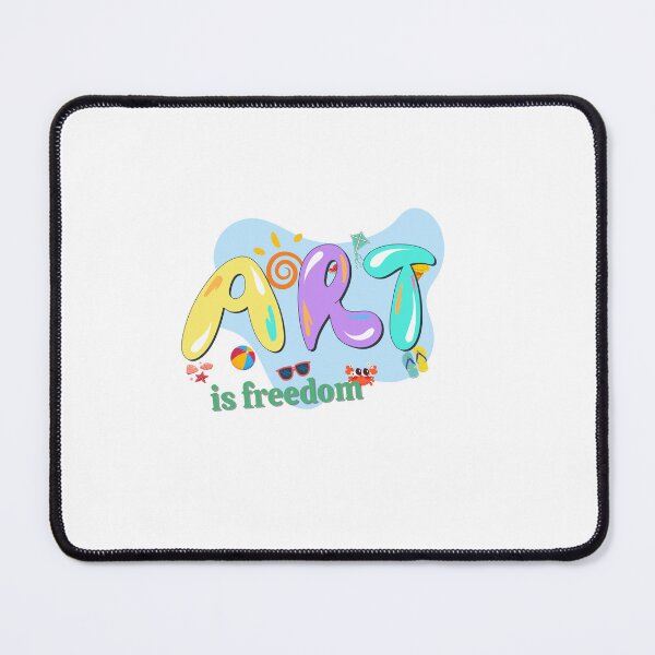 Item preview, ART is Freedom - Inspirational Graphic Typography designed and sold by PupeCreativeArt .