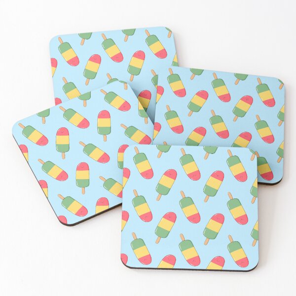 Item preview, kawaii ice cream stick seamless pattern designed and sold by YQvibe Studio.