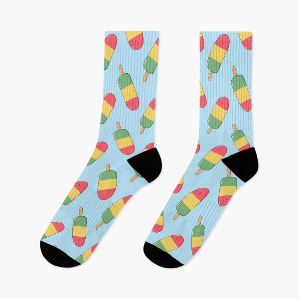 Item preview, kawaii ice cream stick seamless pattern designed and sold by YQvibe Studio.