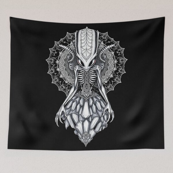 Item preview, Black and White Alien designed and sold by Pebbledrops.