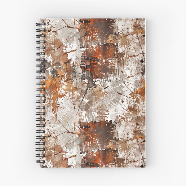 Item preview, Abstract Brown and White Splatter Art, Rusty Metal Texture designed and sold by CoolPixels.