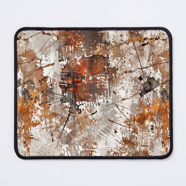 Item preview, Abstract Brown and White Splatter Art, Rusty Metal Texture designed and sold by CoolPixels.