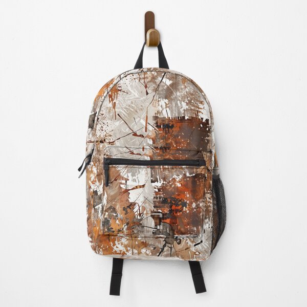Item preview, Abstract Brown and White Splatter Art, Rusty Metal Texture designed and sold by CoolPixels.