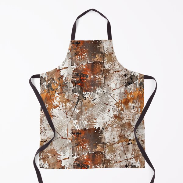 Item preview, Abstract Brown and White Splatter Art, Rusty Metal Texture designed and sold by CoolPixels.