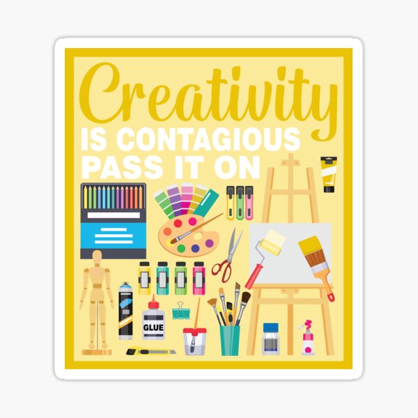 Item preview, Creativity is contagious pass it on - YELLOW designed and sold by JazzyFX.