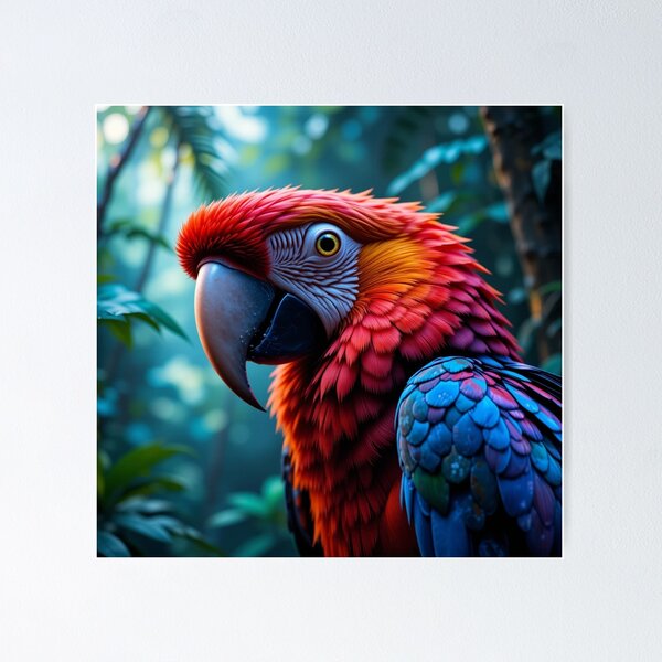 Item preview, vibrant parrot designed and sold by InezPhotography.