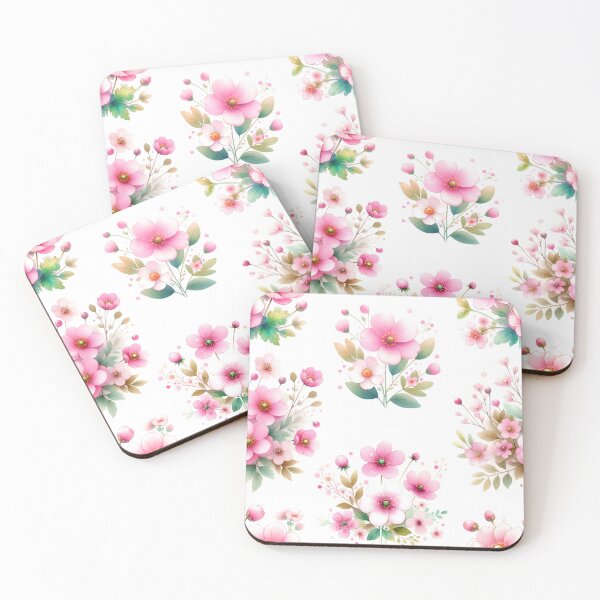 Item preview, Retro watercolor flowers Garden  designed and sold by Charmy Design.