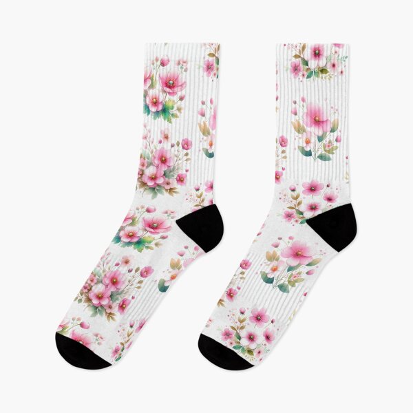 Item preview, Retro watercolor flowers Garden  designed and sold by Charmy Design.