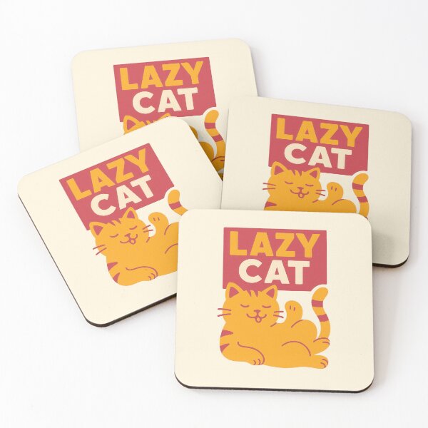 Item preview, Lazy Cat – Retro Style Cat Design designed and sold by GabbyKI261.