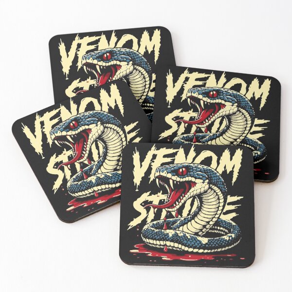 Item preview, Venom Strike Snake - Aggressive Wild Animal Graphic Design designed and sold by UniqueDesign751.