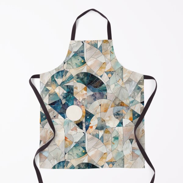 Item preview, Abstract Marbled Stained-Glass Style Artwork in Earthy and Cool Tones designed and sold by CoolPixels.