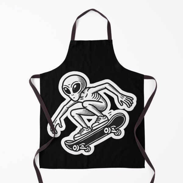 Item preview, Skateboarding Alien designed and sold by PinUpPizzazz.