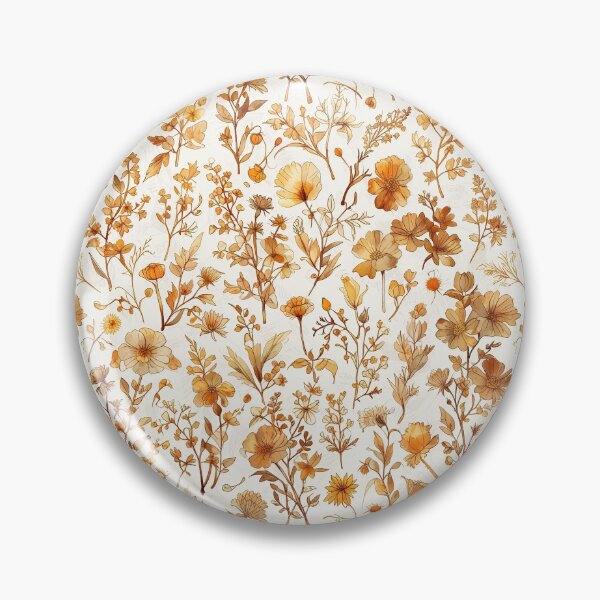 Item preview, Botanical illustration, various floral elements in earthy, warm tones designed and sold by CoolPixels.