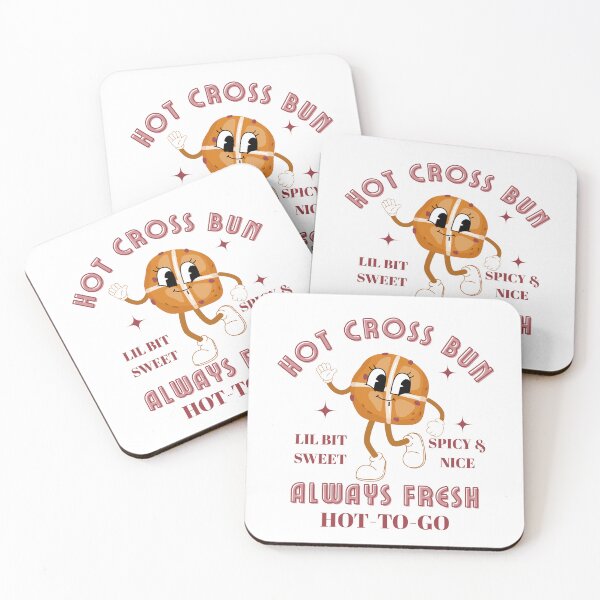 Item preview, Hot Cross Bun Always Fresh Cute Easter Treat - Foodie Simple Design designed and sold by BeaverFriends.