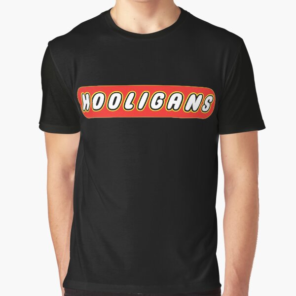 T-shirt Homme Hooligans Rouge – Articulation Laiton, Taille L, Blanc, Neuf Sans étiquettes