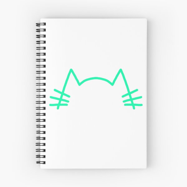 Item preview, Aquamarine cat ears and whiskers minimal design - ugly designs series designed and sold by Kyokosan98.
