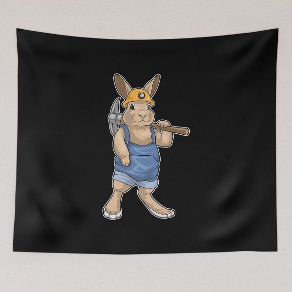 Item preview, Rabbit Miner Pickaxe Mining designed and sold by Snabdesign84.