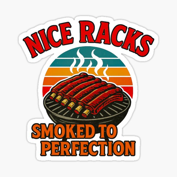 Vista previa del artículo con la obra «Bonitas parrillas ahumadas a la perfección con diseño de barbacoa», diseñado y vendido por Amanda's Factory.