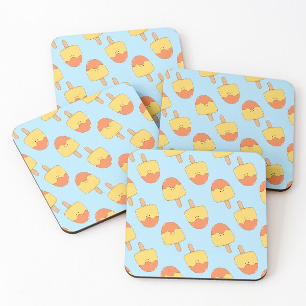 Item preview, kawaii popsicle seamless pattern designed and sold by YQvibe Studio.