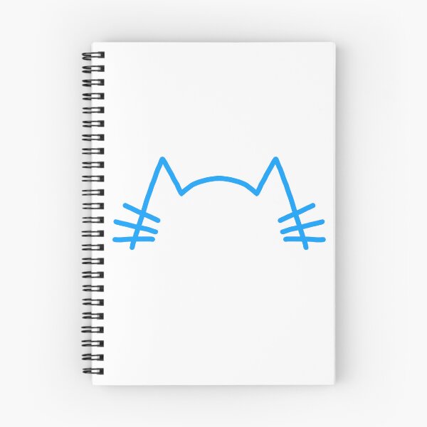 Item preview, Dodger blue cat ears and whiskers minimal design - ugly designs series designed and sold by Kyokosan98.
