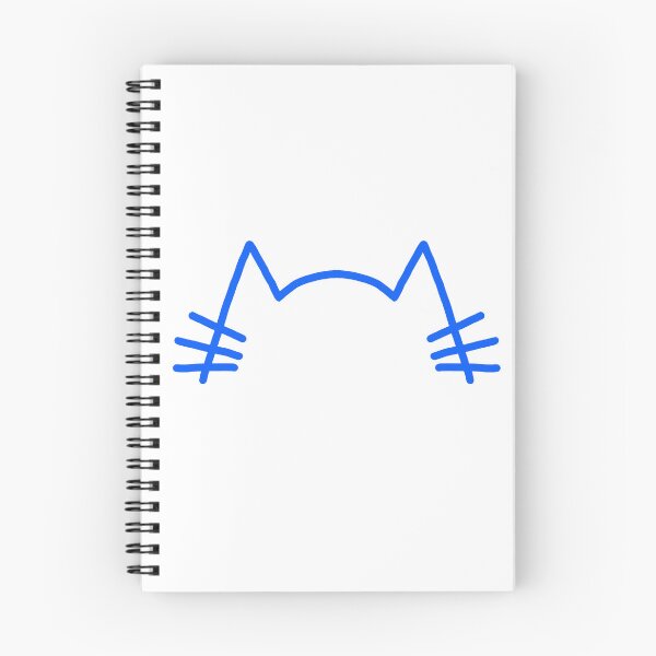 Item preview, Blue cat ears and whiskers minimal design - ugly designs series designed and sold by Kyokosan98.