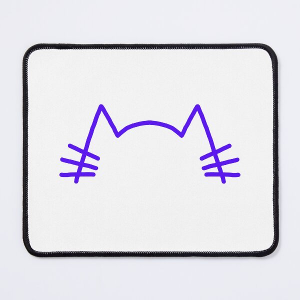 Item preview, Purple cat ears and whiskers minimal design - ugly designs series designed and sold by Kyokosan98.