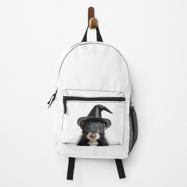 Item preview, Skunk Wearing Halloween Witch Hat designed and sold by LazyOwlStore.
