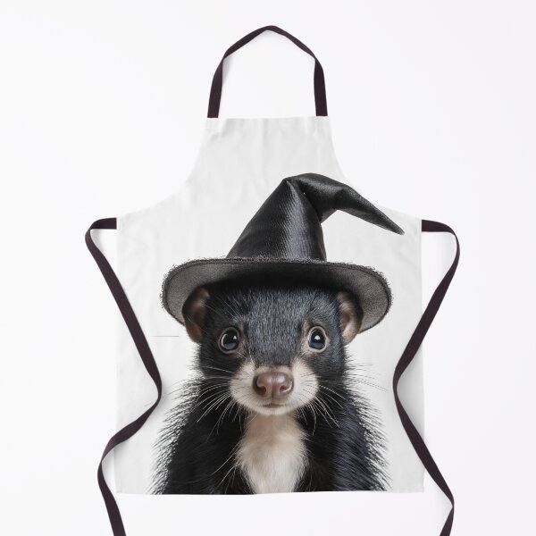 Item preview, Skunk Wearing Halloween Witch Hat designed and sold by LazyOwlStore.