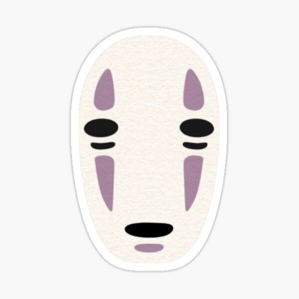 Vista previa del artículo con la obra «Máscara de Espíritu Misterioso: Diseño minimalista inspirado en el anime», diseñado y vendido por LAS-PRINTS.