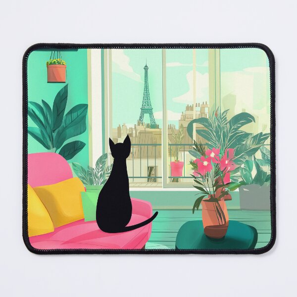 Item preview, Parisian chic cat designed and sold by Ramona-Gliga.
