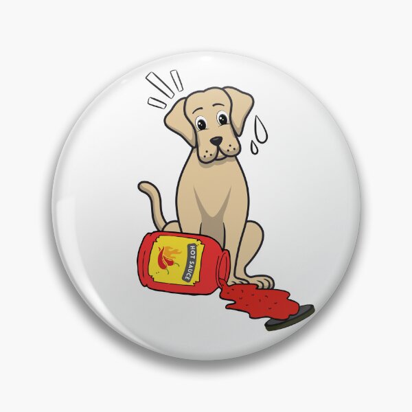 Item preview, Funny Big Dog Spilled hot sauce designed and sold by Pet Station.