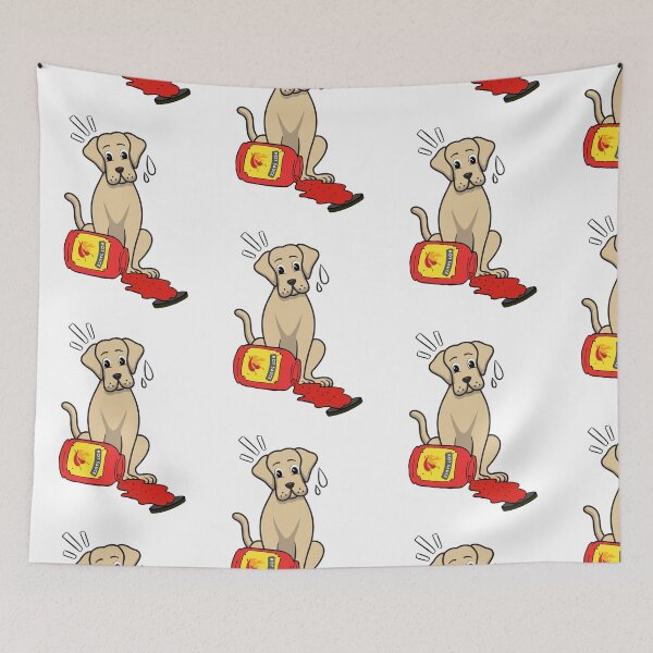 Item preview, Funny Big Dog Spilled hot sauce designed and sold by Pet Station.