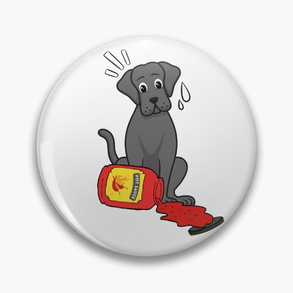 Item preview, Funny Big Dog Spilled hot sauce designed and sold by Pet Station.