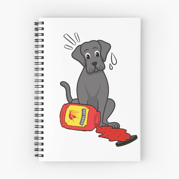 Item preview, Funny Big Dog Spilled hot sauce designed and sold by Pet Station.